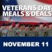 Veterans Day Free Meals and Discounts 2022