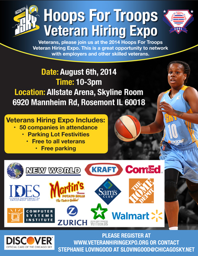 Veterans Hiring Expo Hoops for Troops