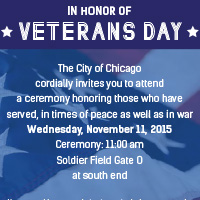 Chicago Veterans Day Ceremony 2015