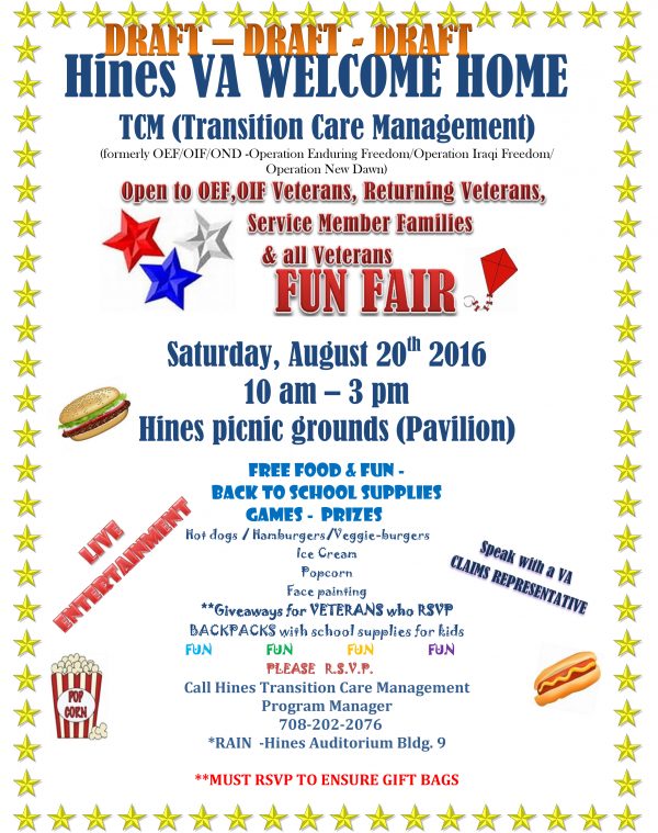 HInes Welcome Home Event