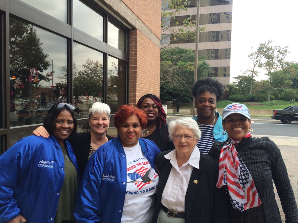  Brigadier General & Col Cushman in DC with NWVU membets 