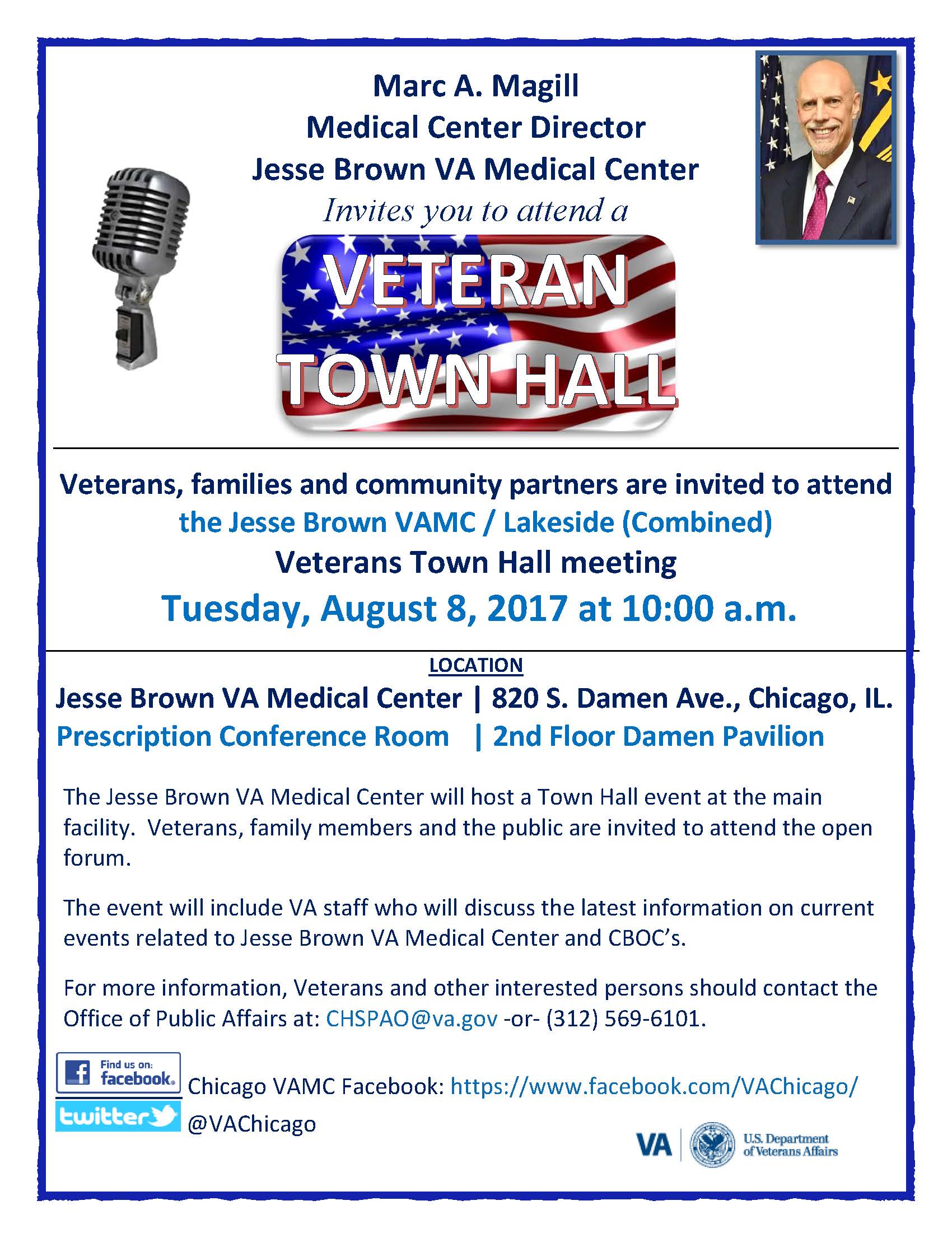 Veteran Town Halls 2017 JBVAMC _ Lakeside - 08-08-2017 - flyer-a