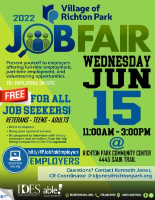 Richton Park Job Fair 2022